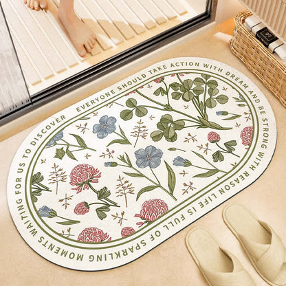 Rutschfeste Badematte „Refresh Floral“