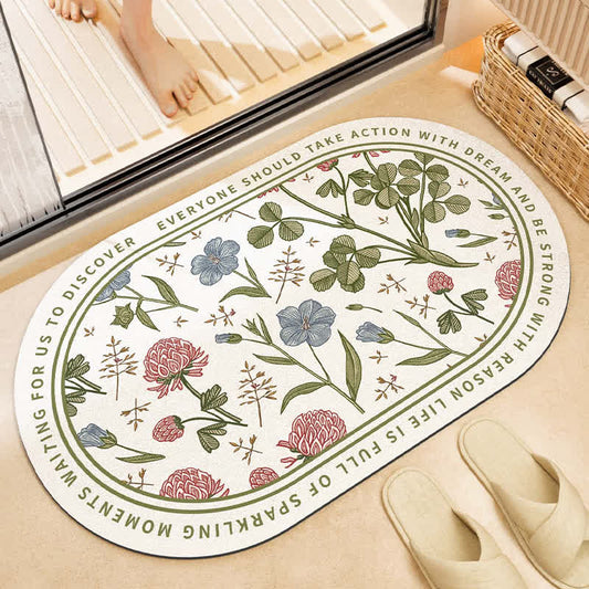 Rutschfeste Badematte „Refresh Floral“