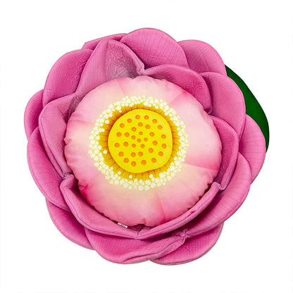 Warmes Haustierbett aus Fleece in Lotusform