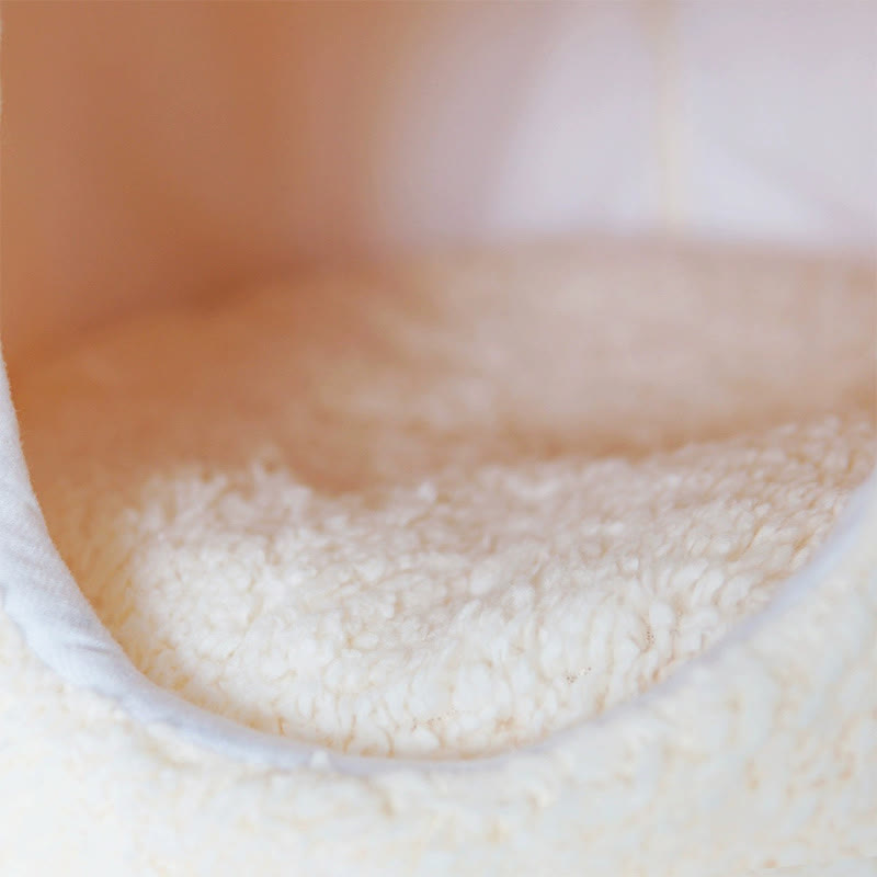 Süßes, warmes Plüsch-Haustierbett für den Winter