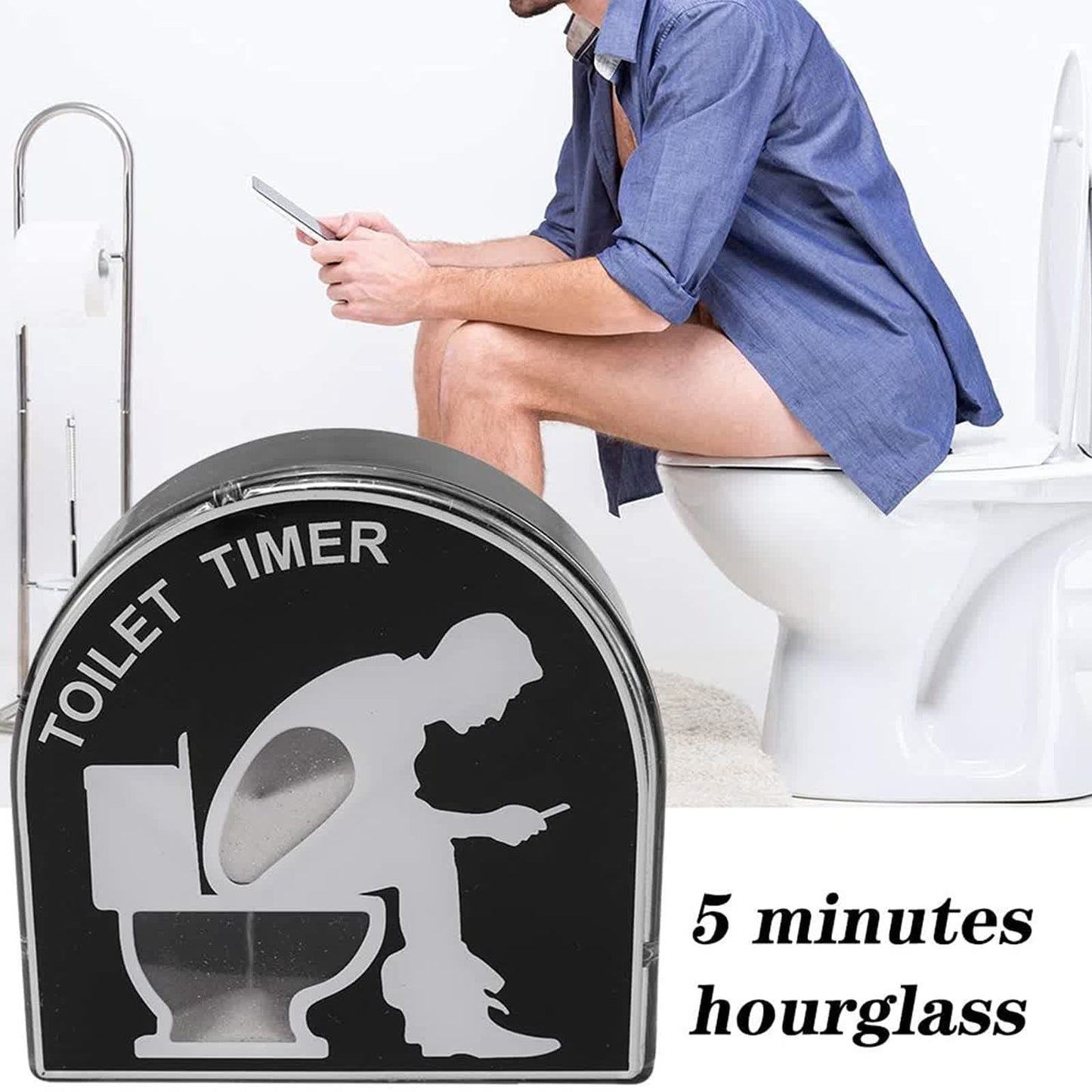 Fünf-Minuten-Sandtoiletten-Sanduhr