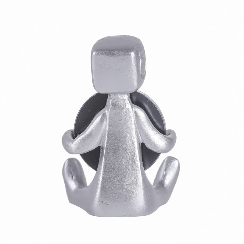 Winzige Roboter-Statue aus Kunstharz mit Slogan