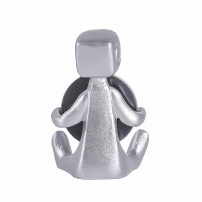 Winzige Roboter-Statue aus Kunstharz mit Slogan