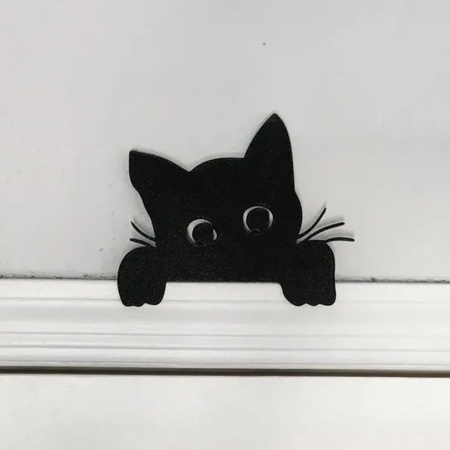 Türaufsatz aus Metall mit entzückender Katze als Heimdekor