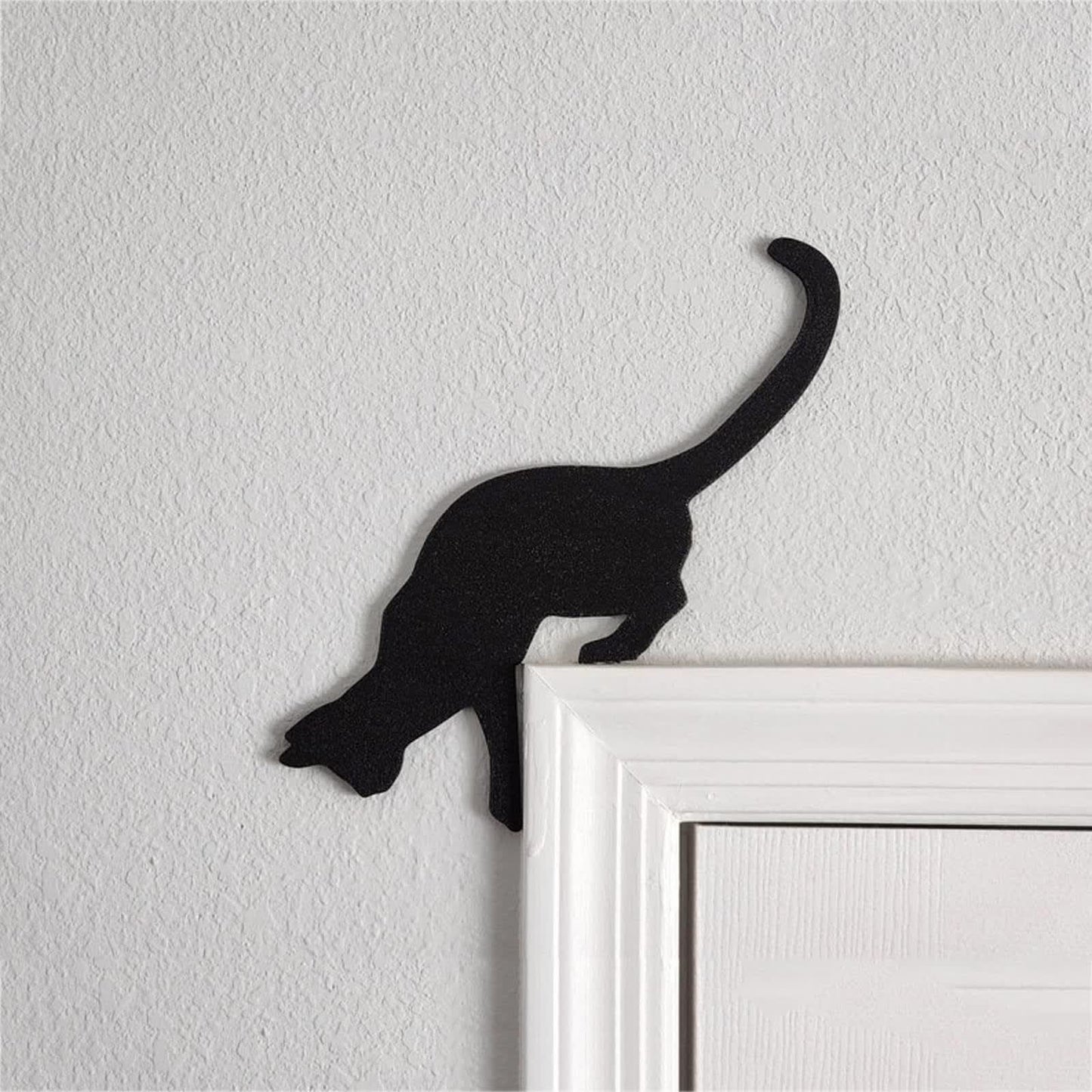 Türaufsatz aus Metall mit entzückender Katze als Heimdekor