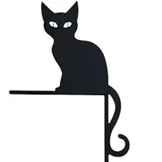 Türaufsatz aus Metall mit entzückender Katze als Heimdekor