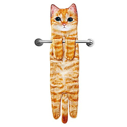 Handtuch mit Katzenmotiv zum Aufhängen für Küche und Bad