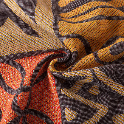 Wendedecke aus Baumwollgaze im Bohemian-Stil mit geometrischem Muster