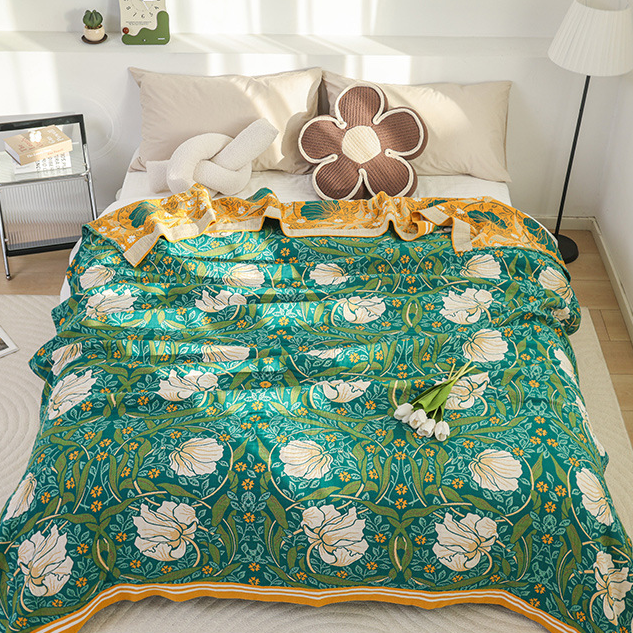 Elegante, weiche Steppdecke aus reiner Baumwolle