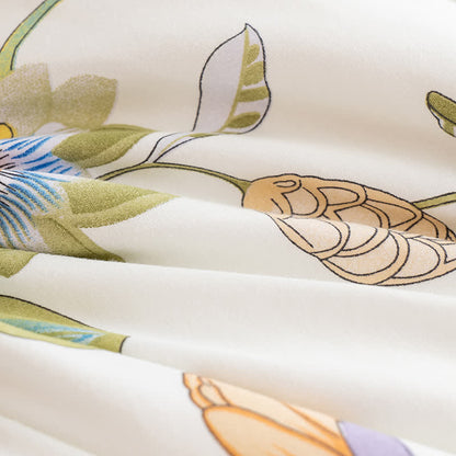 Tragbare Kissendecke mit Blumenmuster und Ärmeln