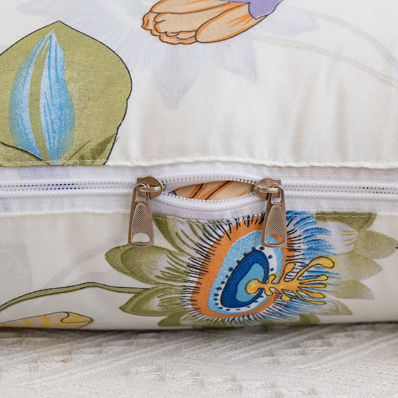 Tragbare Kissendecke mit Blumenmuster und Ärmeln