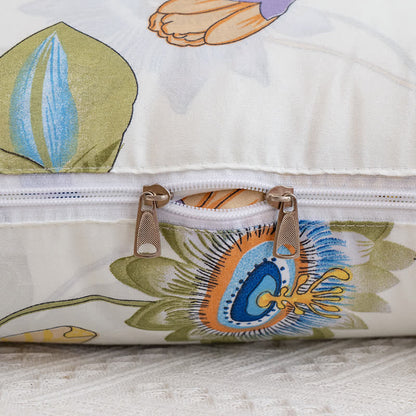 Tragbare Kissendecke mit Blumenmuster und Ärmeln