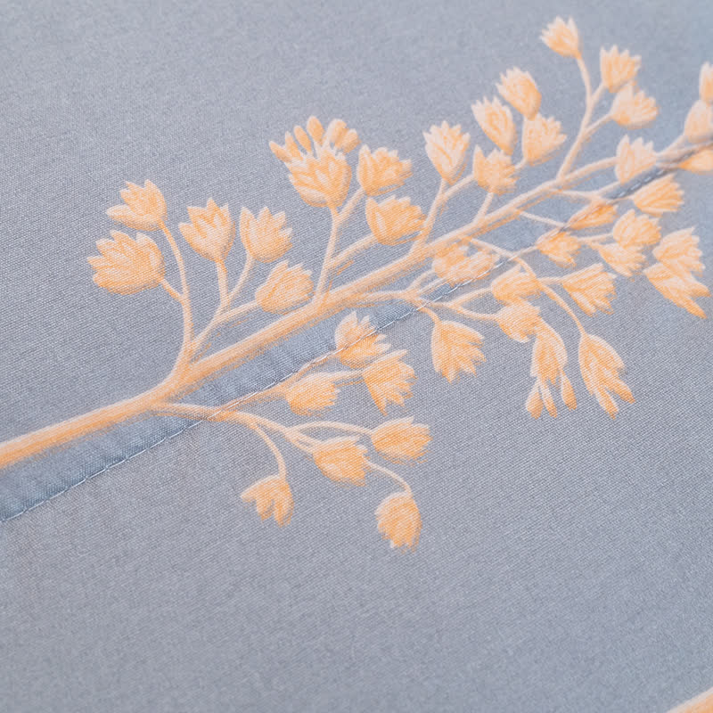 Tragbare Steppdecke mit pastoralem Kissen und Ärmeln