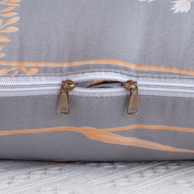 Tragbare Steppdecke mit pastoralem Kissen und Ärmeln