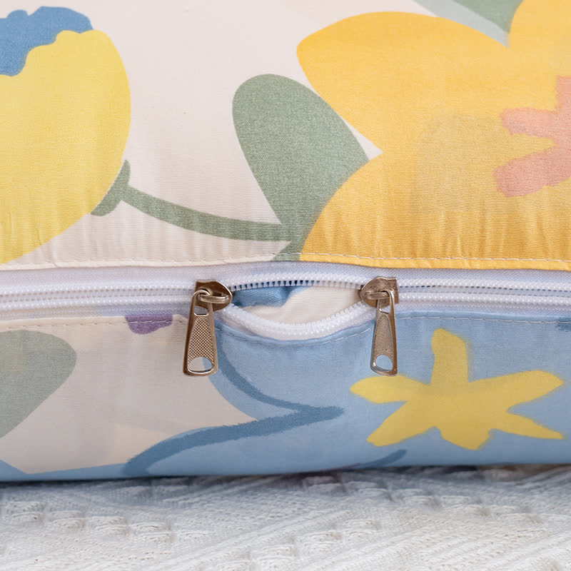 Tragbare Steppdecke mit floralem Muster