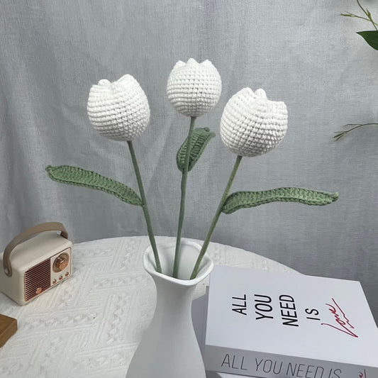 Künstlicher Tulpenstrauß, Heimdekoration, Ornament (3 Stück)