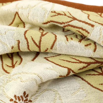 Küchentuch aus Baumwollgaze-Jacquard mit Retro-Blumenmuster