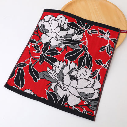 Weiches Küchentuch aus Baumwollgaze mit Blumenmuster