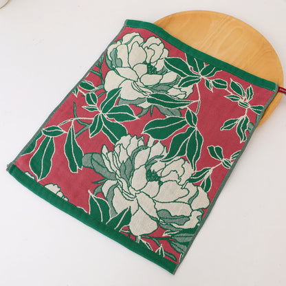 Weiches Küchentuch aus Baumwollgaze mit Blumenmuster