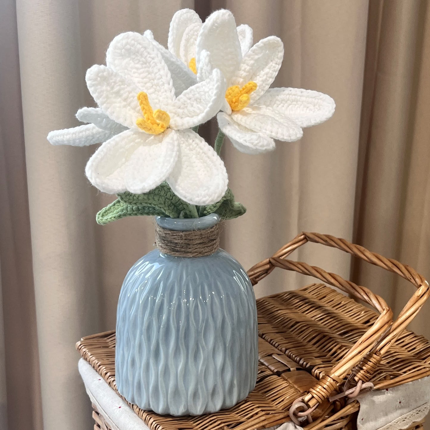 Handgewebtes Tulpenstrauß-Ornament