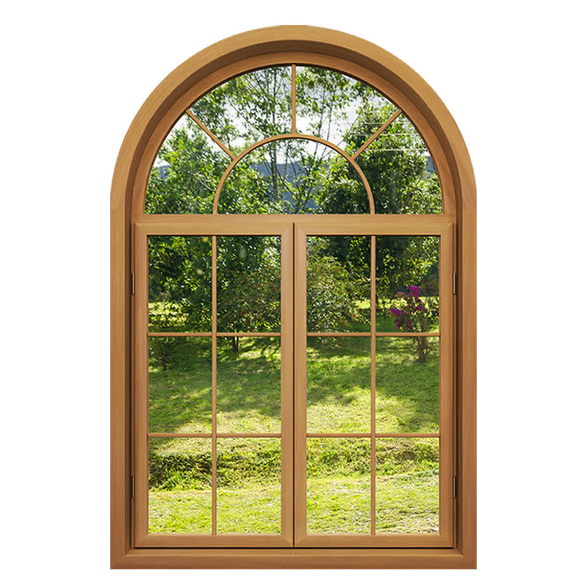 Selbstklebende Wandaufkleber mit 3D-Fensterlandschaft