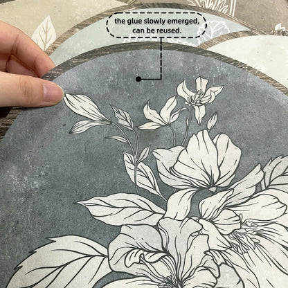 Abnehmbare Wandaufkleber mit versteckter Klebefläche und Blumenmotiven
