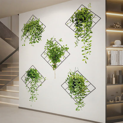 3D-Wandaufkleber mit botanischen Motiven im Topf