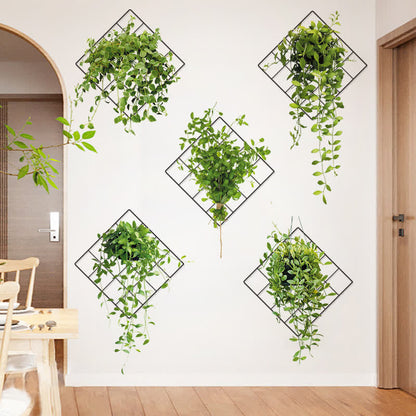 3D-Wandaufkleber mit botanischen Motiven im Topf
