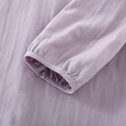Pyjama-Set aus Baumwolle mit Blumenmuster und Dreiviertelärmeln