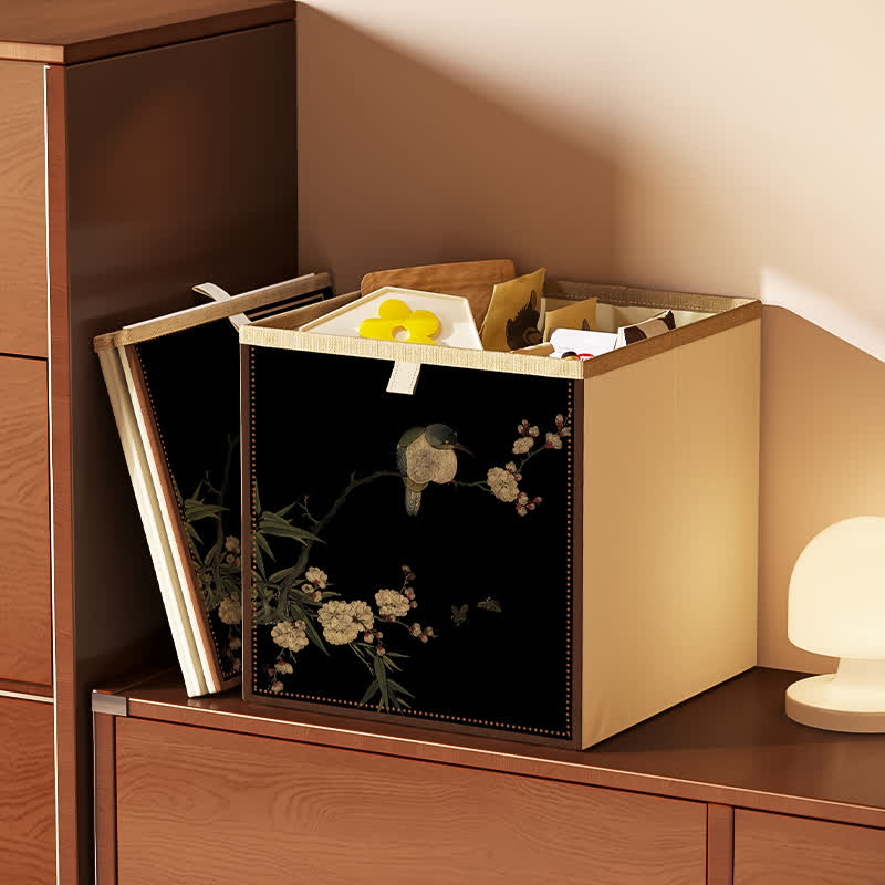Faltbarer Würfel-Organizer aus Vintage-Oxford-Stoff