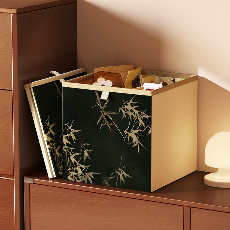 Faltbarer Würfel-Organizer aus Vintage-Oxford-Stoff