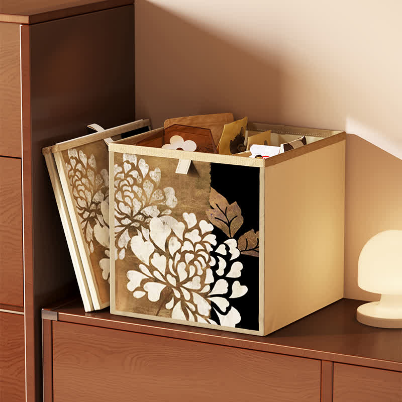 Faltbarer Würfel-Organizer aus Vintage-Oxford-Stoff