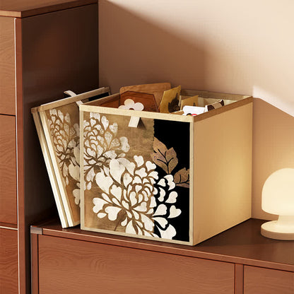 Faltbarer Würfel-Organizer aus Vintage-Oxford-Stoff