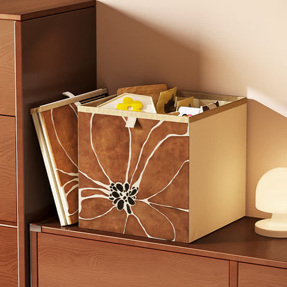 Faltbarer Würfel-Organizer aus Vintage-Oxford-Stoff