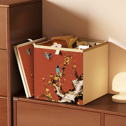 Faltbarer Würfel-Organizer aus Vintage-Oxford-Stoff