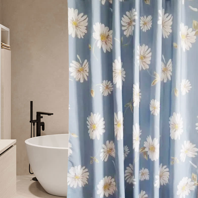 Wasserdichter dekorativer Duschvorhang mit Blumenmuster