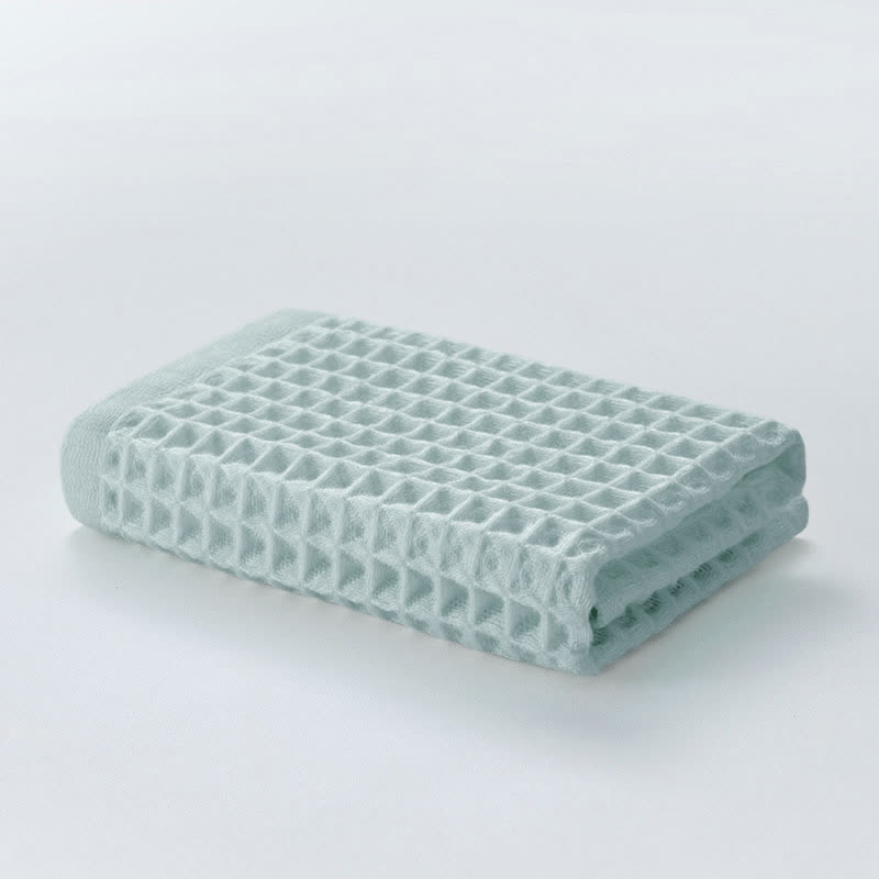 Ownkoti Einfaches Handtuch aus Baumwolle mit Waffelmuster (6 Stück)