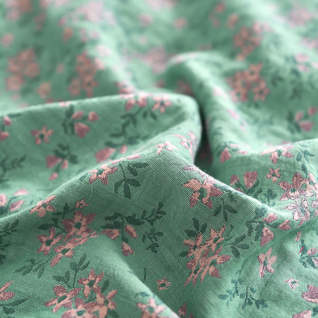 Refresh Bettwäsche-Set aus Baumwollgaze mit Blumenmuster und Knöpfen (4-teilig)