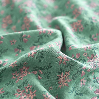 Refresh Bettwäsche-Set aus Baumwollgaze mit Blumenmuster und Knöpfen (4-teilig)