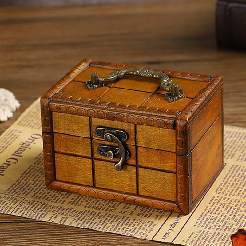 Kreative Retro-Dekorative Aufbewahrungsbox aus Holz