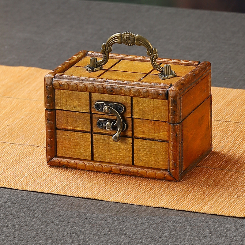 Kreative Retro-Dekorative Aufbewahrungsbox aus Holz