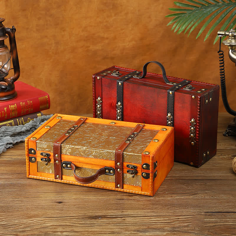 Vintage Holz funktionale Aufbewahrung Requisitenbox