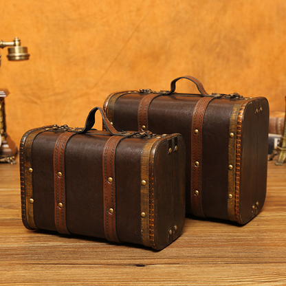 Aufbewahrungsbox aus Holz im Vintage-Stil