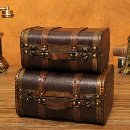 Aufbewahrungsbox aus Holz im Vintage-Stil