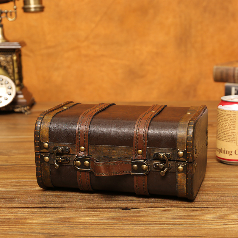 Aufbewahrungsbox aus Holz im Vintage-Stil