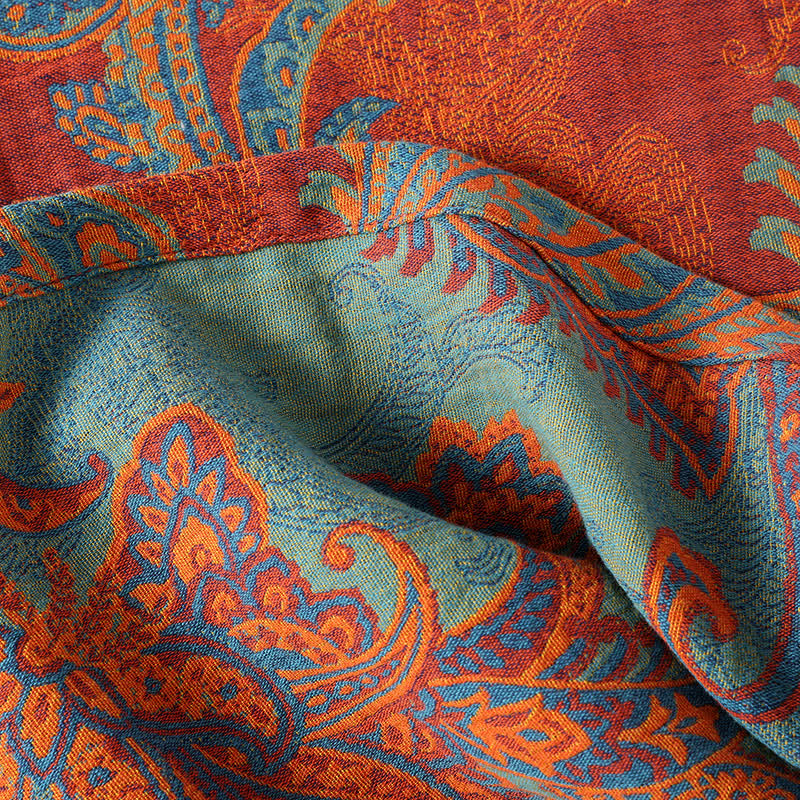 Schnelltrocknender Bademantel aus Baumwollgaze-Jacquard im Retro-Stil