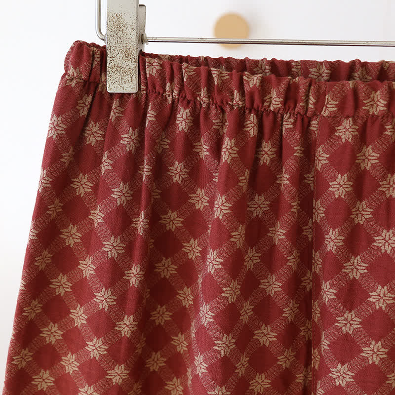 Nachtwäsche-Set aus Jacquard-Baumwollgaze-Cardigan