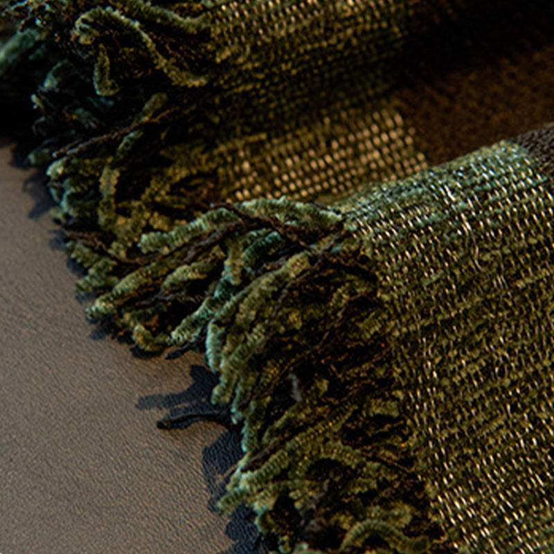 Chenille Couchbezug mit Vintage-Kunstpflanzen und Blumenmuster