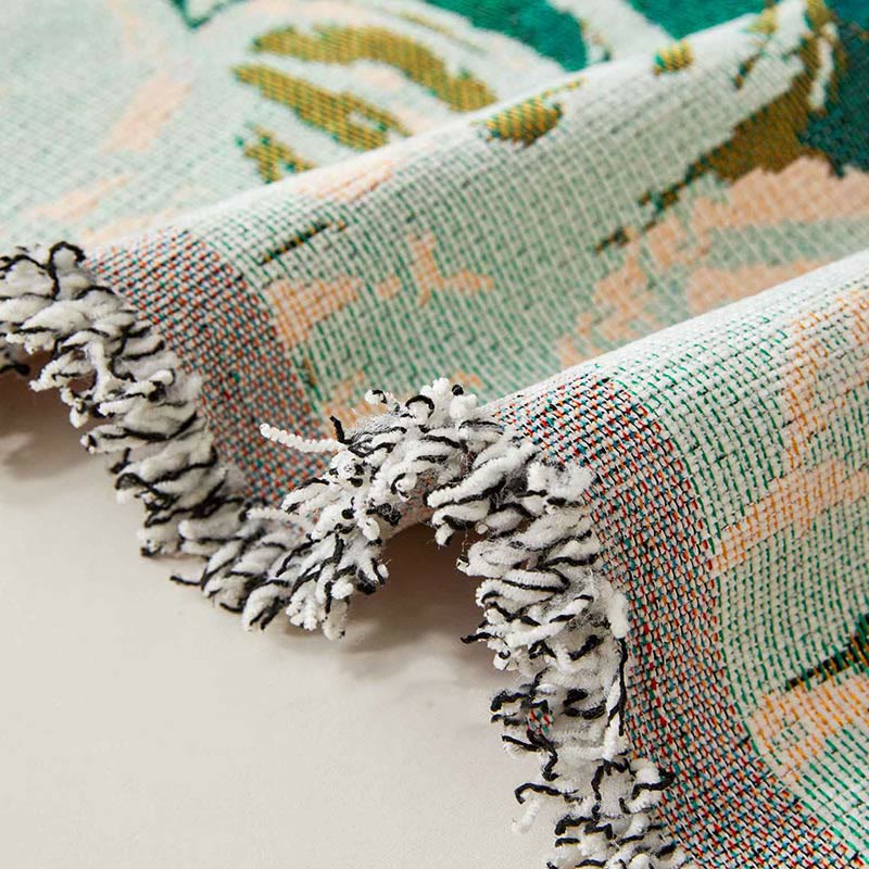 Sofabezug mit Pflanzenmotiv im Retro-Malerei-Stil