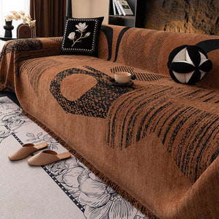 Chenille Moderner Luxus-Sofabezug mit Pflanzenmotiv